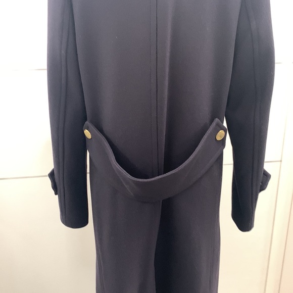 H & M Navy Wool Coat size 8 - Picture 7 of 17